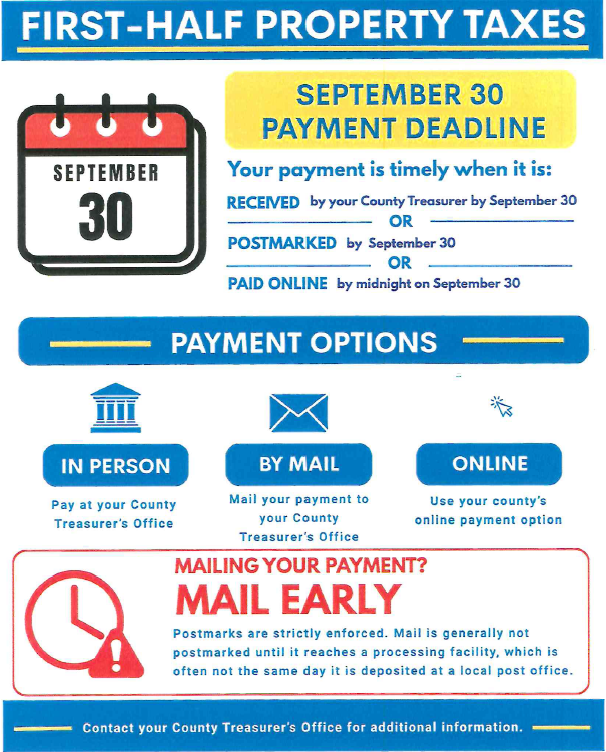 Prop Tax reminder flyer